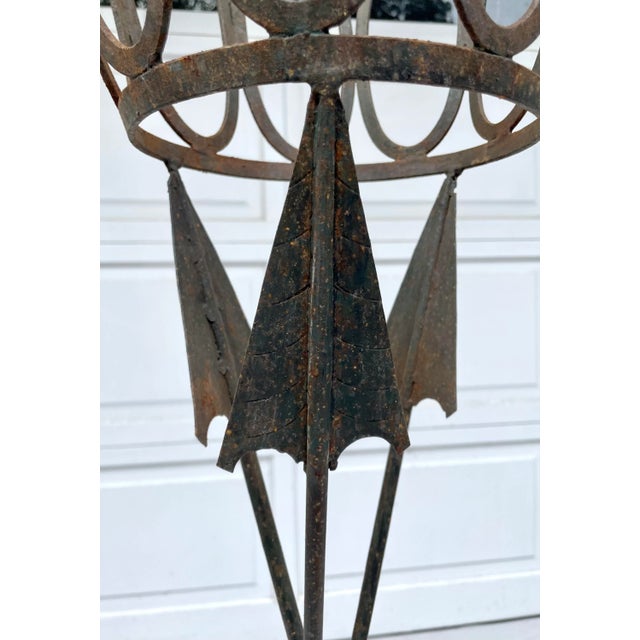 French Early 20th Century French Empire Iron Arrow Jardinere Planter For Sale - Image 3 of 12