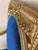 Blue Pair of Louis XVI Style Giltwood Armchairs With Blue Klein Velvet For Sale - Image 8 of 13