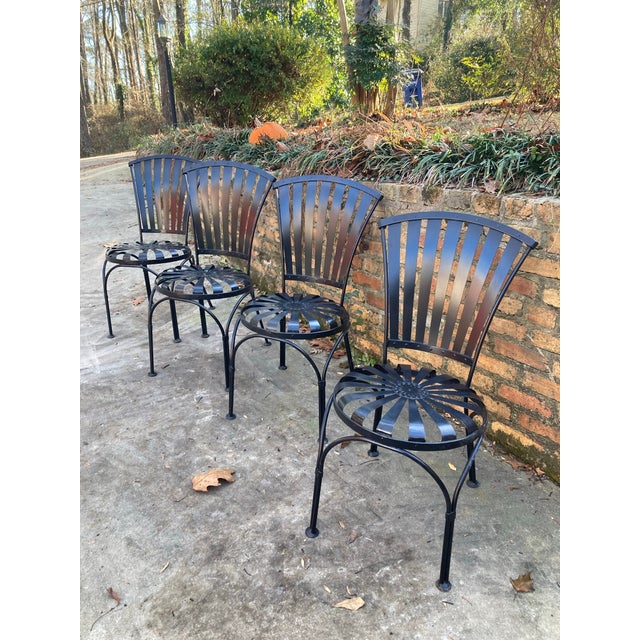 Francois Carre Petite Fan Back Chairs - Set of 4 For Sale - Image 11 of 11