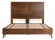 Deco Geo Carved Wood Queen Bed Frame For Sale