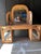 Vintage Bamboo Dressing Table with Bamboo Framed Mirror For Sale - Image 11 of 16