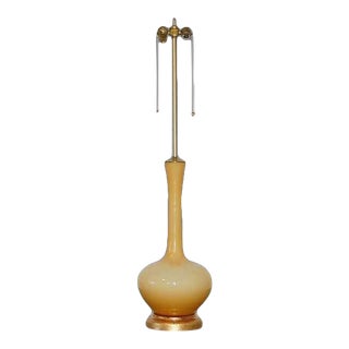 Marbro Swedish Glass Table Gold For Sale