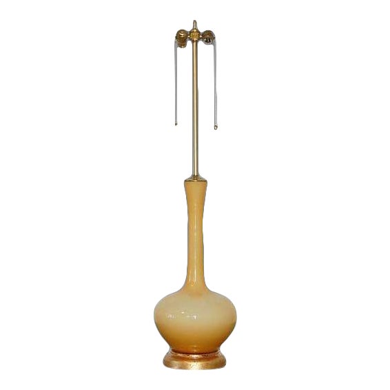 Marbro Swedish Glass Table Gold For Sale