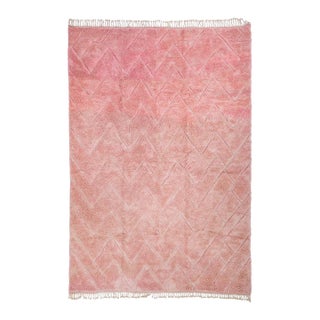 Oversize Hand-Knotted Moroccan Wool Rug | 15'1" X 10'3" | One of a Kind For Sale