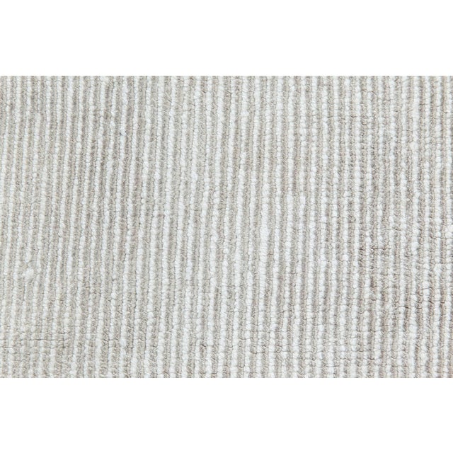 Contemporary striped handmade wool rug by Doris Leslie Blau. Size: 3'5" × 7'2" (104 × 218 cm) This wonderful carpet is a...
