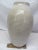 16" Tall Zanesville Tall Ribbed Ovoid Vase 1940s Variegated Cream Color "Homespun" "Stoneage" For Sale - Image 12 of 12