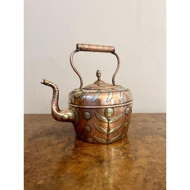Antique Dutch Copper Kettle, 1800 For Sale - Image 3 of 7