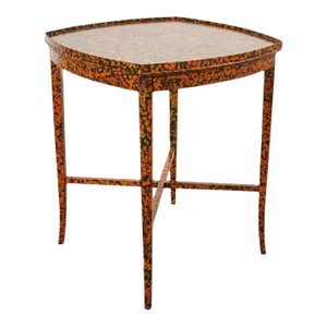 English Regency Style Center Table Speckled by Ira Yeager