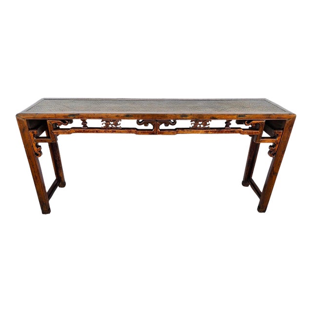 Antique Asian Ming Altar Console Sofa Table For Sale