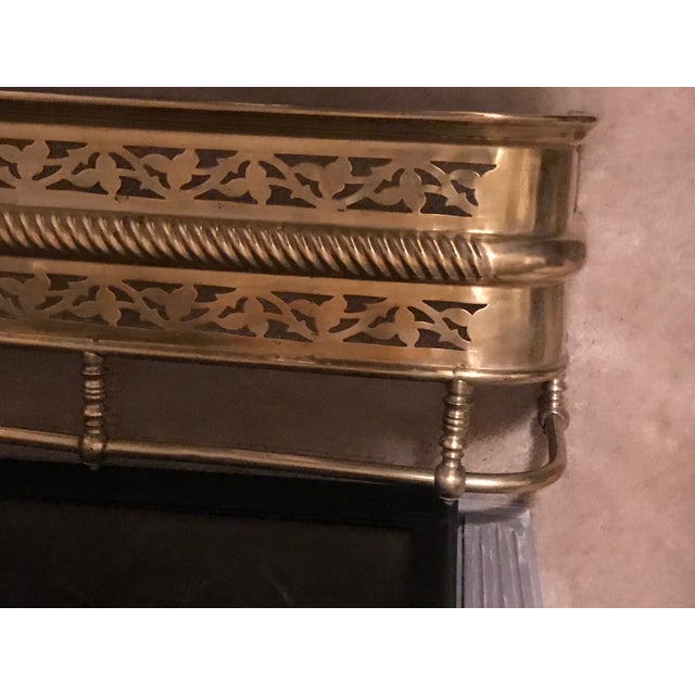 Early 21st Century Antique English Brass Fireplace Surround Chairish