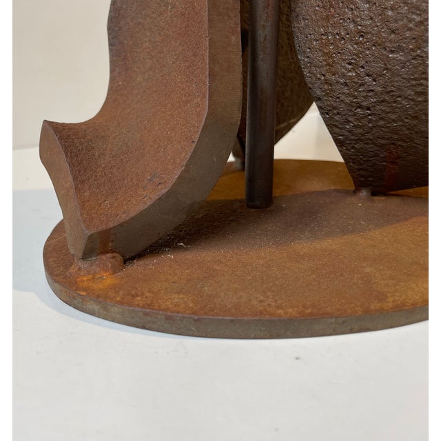 Vintage Brutalist Steel Table Lamp, 1970s For Sale - Image 11 of 12