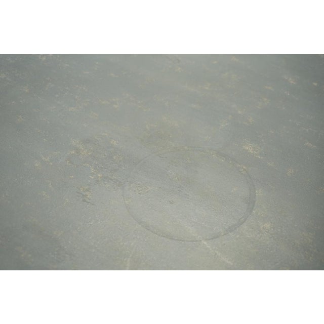 Solid Six Pillar French Country House Coffee Table in Original Paint For Sale - Image 18 of 18