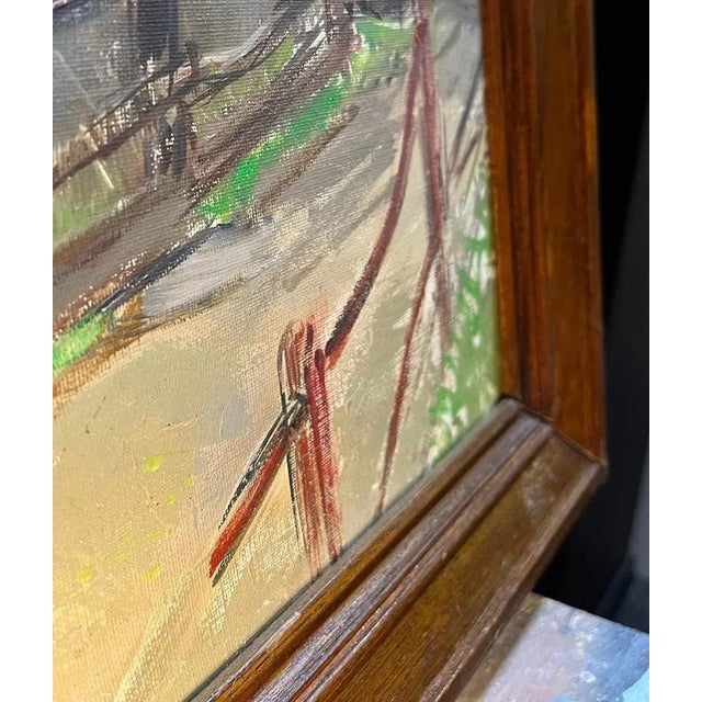 Henri Fehr, Rural Village, Oil on Canvas For Sale - Image 12 of 16