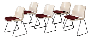 Mid-Century Modern Scandinavian Chairs by Svante Schöblom for Overman, 1970s, Set of 5