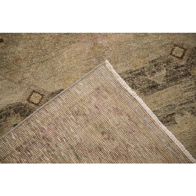 Sand Distressed Peshawar Rug Runner - 4'5" x 10'2" For Sale - Image 8 of 9