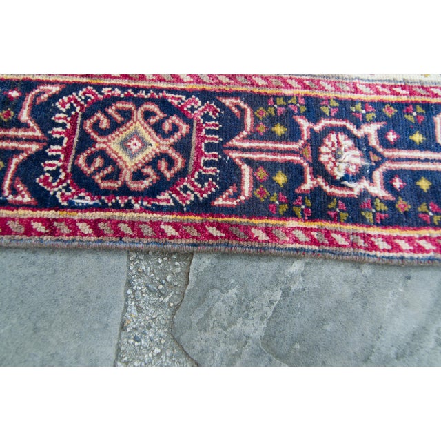 1940s Vintage Anatolian Red Wool Wide Hand-Knotted Rug For Sale - Image 10 of 11
