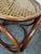 Vintage Thonet Style Bent Wood Cane Side Table Ottomans- A Pair For Sale - Image 11 of 12