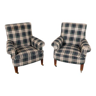 Pair Mid-Century Lounge Armchairs For Sale
