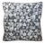 Custom-tailored designer pillow in designer Holland & Sherry "Ellington Coastal", fabric in a geometric pattern. Cream...