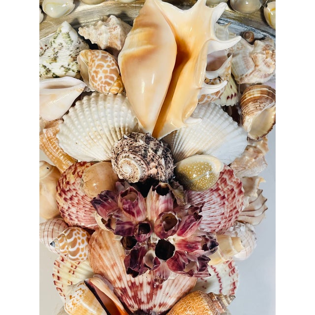 1970s 1970s Fabulous Coastal Sea Shell Encrusted Wall Bracket For Sale - Image 5 of 5