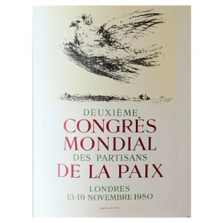 Pablo Picasso, Second World Congress of Partisans, 1959, Lithograph For Sale