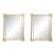 1960's Pair Directoire Style Italian Gold Gilt MIrrors For Sale
