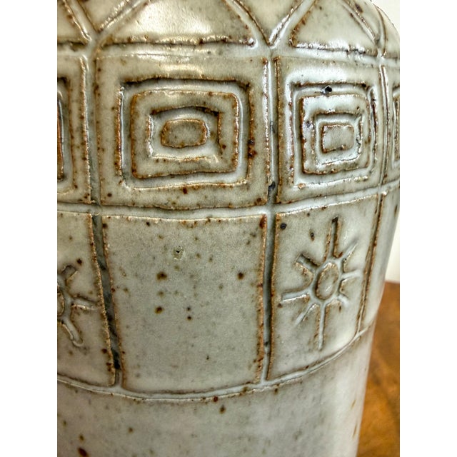 Ceramic Vintage Mid Century Signed Studio Pottery in the Style of Bitossi For Sale - Image 7 of 10