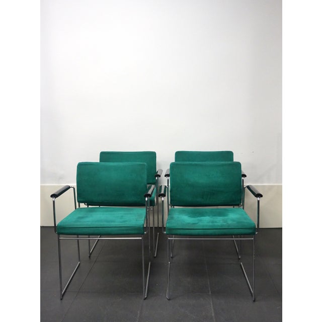 Forest Green Italian Jano Chairs by Kazuhide Takahama for Simon Gavina, 1970s, Set of 4 For Sale - Image 8 of 15
