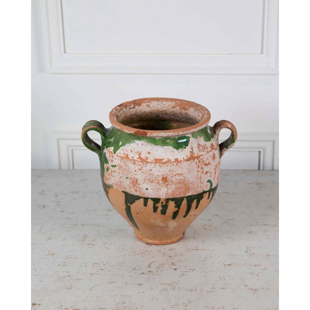 French 19th Century Green-Glaze Confit Pot For Sale - Image 9 of 10