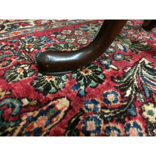 Vintage Tilt Top Table, Mahogany Accent Table For Sale - Image 9 of 12
