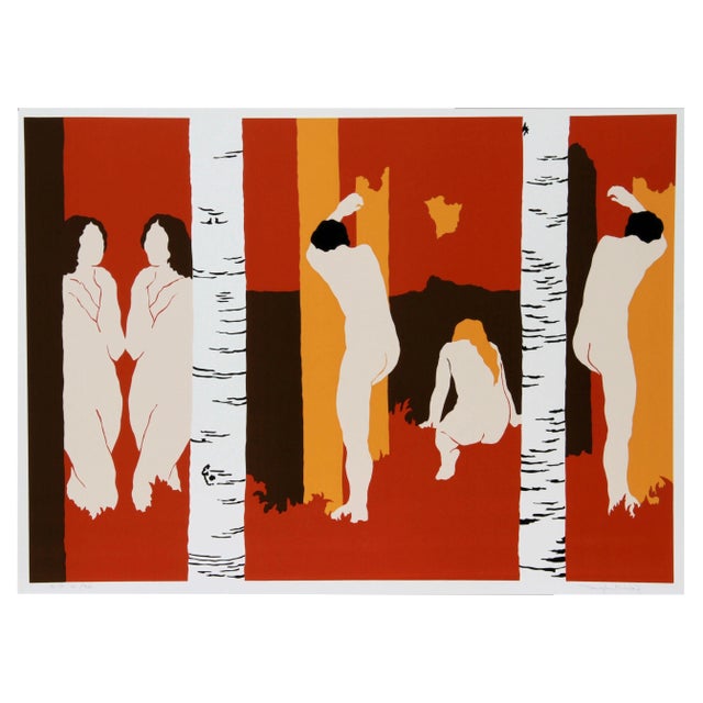 Daphne Mumford Serigraph - Summer II For Sale