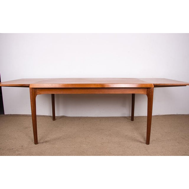 Danish Dining Table in Teak by Henning Kjaernulf for Vejle Stole, 1960s For Sale - Image 3 of 18