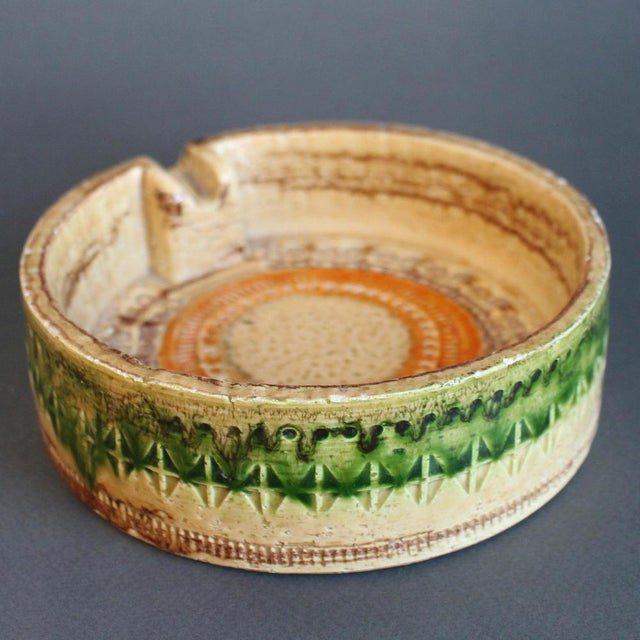 Bitossi Mid-Century Modern Italian Sahara Ceramic Ashtray by Aldo Londi for Bitossi, 1960s For Sale - Image 4 of 12