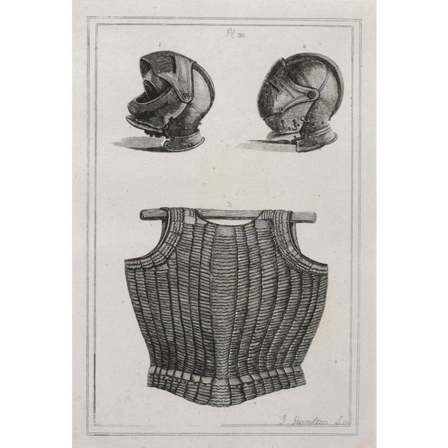 19th Century Engravings of Medeival English Armour 1801- A Pair For Sale - Image 9 of 9