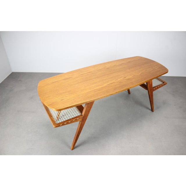 Mid-Century Modern Danish Teak Coffee Table with Magazine Racks, 1960s For Sale - Image 9 of 12