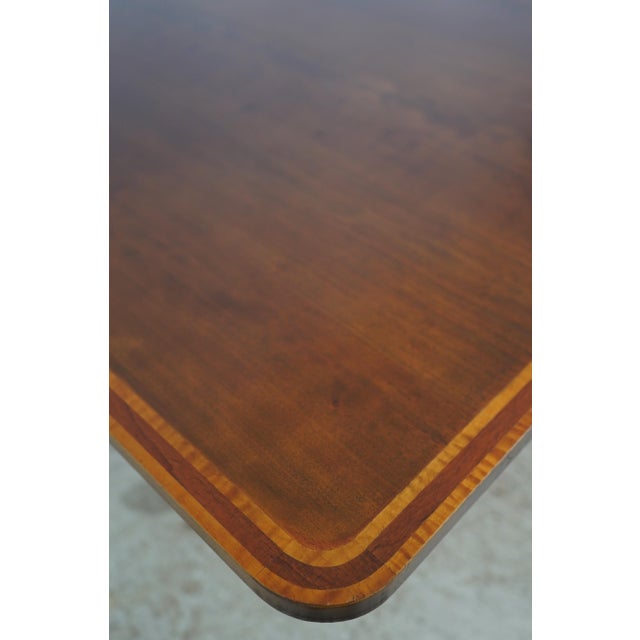Larry Crossman Bench Made Mahogany Dining Room Table For Sale - Image 10 of 18