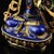 Bronze Vintage Cloisonné Enamel Bronze Manjushri Statue Buddhist Deity Sword 8.3" For Sale - Image 8 of 9