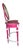 2020s Fully Refurbished & Hand-Painted Whimsical Regency Pink Vanity Set With Swivel Mirror & Custom Leopard Stool – 3 Pieces For Sale - Image 5 of 10