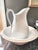 Shabby Chic Antique Early English White Ironstone Pitcher and Basin Pattern For Sale - Image 3 of 4