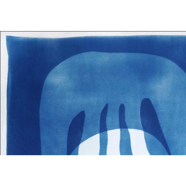 Paper 2025, Desert Modernim Inspiration, Monotype in Indigo Blue, Cyanotype on Watercolor Paper by Kind of Cyan For Sale - Image 7 of 8