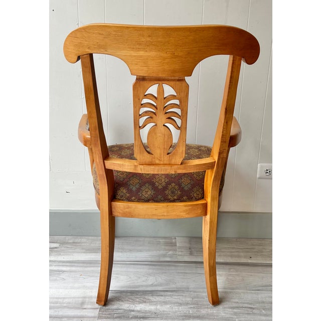 Ethan Allen Legacy Carved Pineapple Dining Chairs Set of 10 Chairish