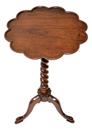 Antique William IV Barley Twist Occasional Side Table, 1830s
