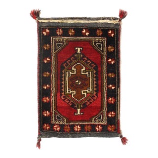 Pasargad DC Vintage Turkish Hand Knotted Saddle Bag Rug For Sale