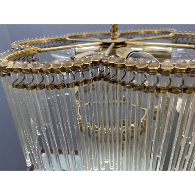 Vintage Rod Chandelier in Murano Glass, 1960s For Sale - Image 11 of 18