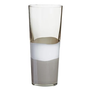 Large Troncocono Vase With Grey and White Base by Carlo Moretti For Sale