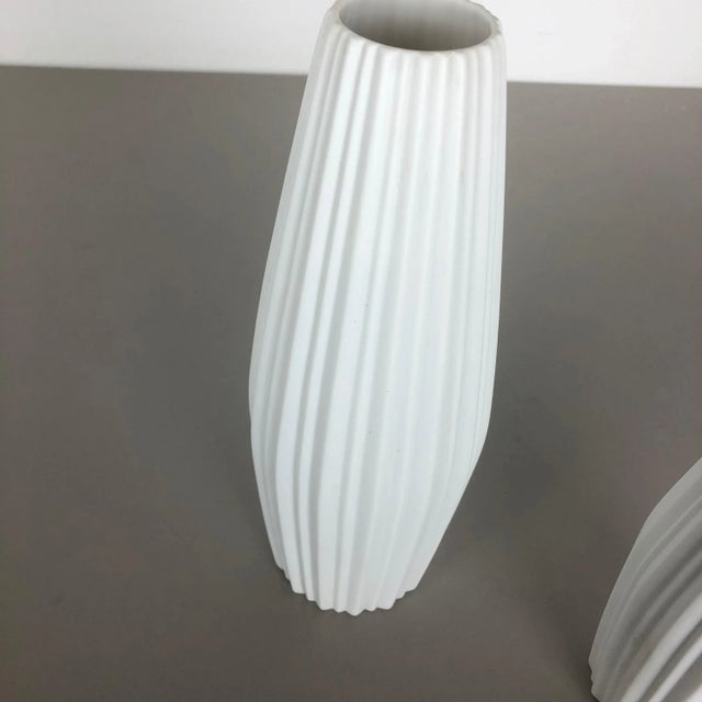 Ceramic Op Art Porcelain Vase from Heinrich Selb, Germany, 1970s, Set of 2 For Sale - Image 7 of 18