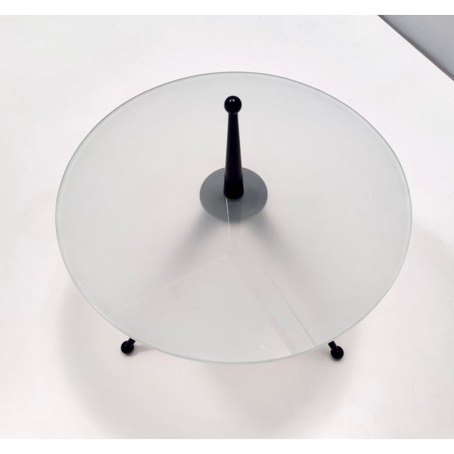 Tripod Beech and Glass Side Table by Cesare Lacca, 1980s For Sale - Image 9 of 13