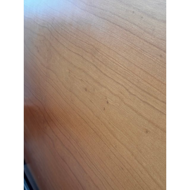 Queen Size Cherry Wood Bed Frame, Vintage For Sale In San Francisco - Image 6 of 12