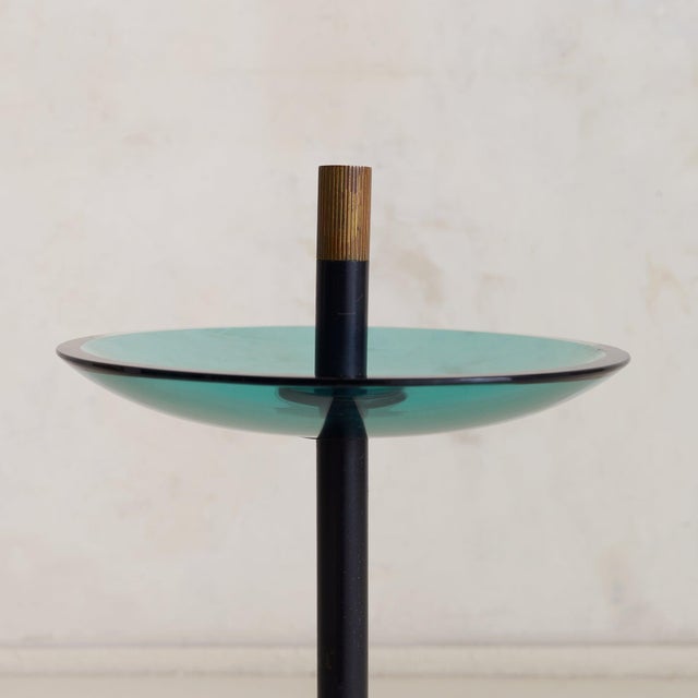 Italian 'Model 2087' Glass + Metal Floor-Standing Catchall by Max Ingrand, 1950s For Sale - Image 12 of 18