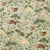 Sample- Schumacher Lotus Garden Fabric in Aqua For Sale